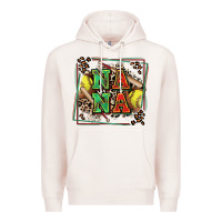 Pale Pink softball nana with leopard Premium Hoodie - Zillion Design Studio