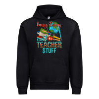 Black busy doing cool teacher stuff Urban Hoodie - texasbilliewilder