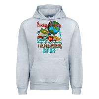 Heather Grey busy doing cool teacher stuff Urban Hoodie - texasbilliewilder