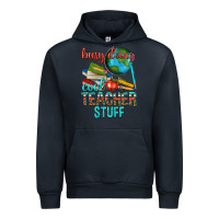 Navy busy doing cool teacher stuff Urban Hoodie - texasbilliewilder
