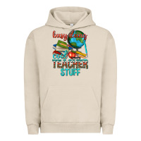 Pigment French Oak busy doing cool teacher stuff Urban Hoodie - texasbilliewilder