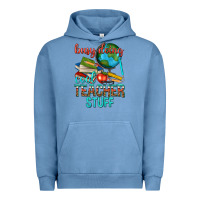 Pigment Pebble Blue busy doing cool teacher stuff Urban Hoodie - texasbilliewilder