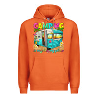 Carrot camping is my happy place Premium Hoodie - texasbilliewilder