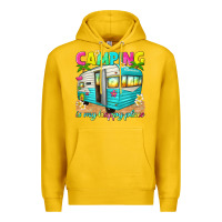 Lemon camping is my happy place Premium Hoodie - texasbilliewilder