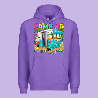 Camping Is My Happy Place Premium Hoodie Designed By Texasbilliewilder