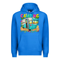 True Royal camping is my happy place Premium Hoodie - texasbilliewilder