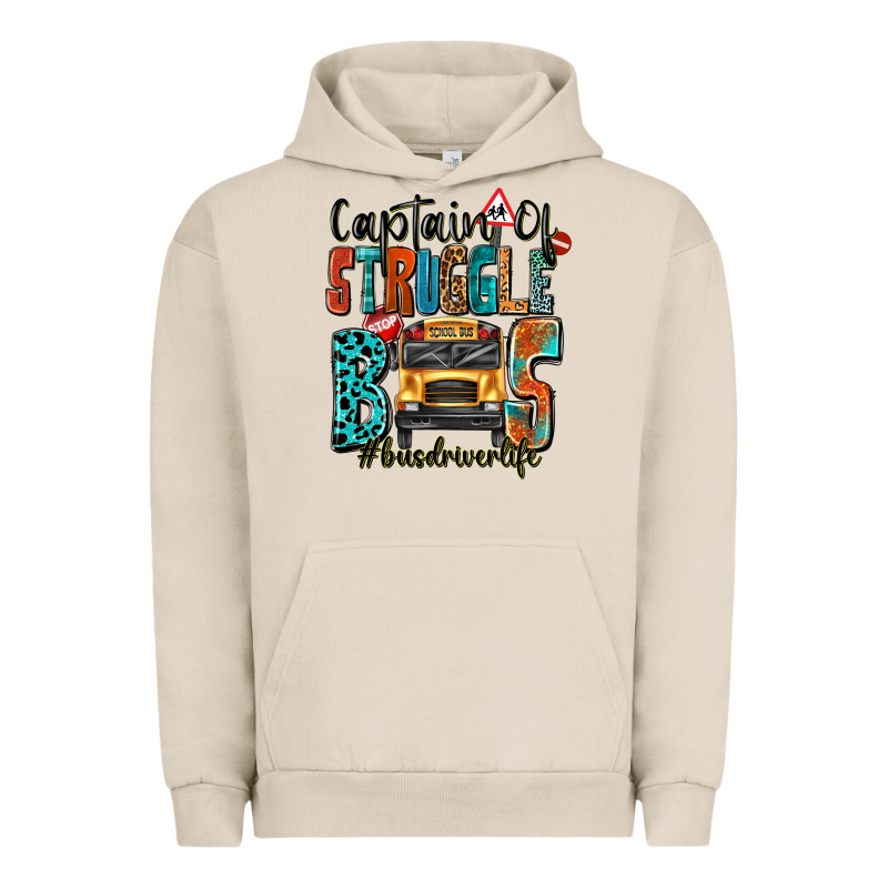 Captain Of Struggle Bus Busdriver Life Urban Hoodie by texasbilliewilder | Teevron