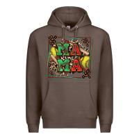 Coffee softball mama with leopard Premium Hoodie - Zillion Design Studio