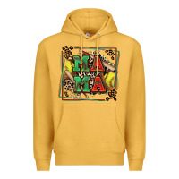 Mustard softball mama with leopard Premium Hoodie - Zillion Design Studio