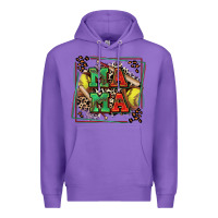 Purple softball mama with leopard Premium Hoodie - Zillion Design Studio