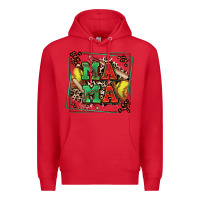 Red softball mama with leopard Premium Hoodie - Zillion Design Studio