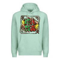 Seafoam softball mama with leopard Premium Hoodie - Zillion Design Studio