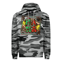 Slate Camo softball mama with leopard Premium Hoodie - Zillion Design Studio