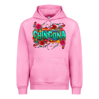 Fuchsia Pink chingona Urban Hoodie - texasbilliewilder