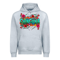 Heather Grey chingona Urban Hoodie - texasbilliewilder