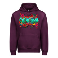 Mauve Wine chingona Urban Hoodie - texasbilliewilder