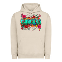 Pigment French Oak chingona Urban Hoodie - texasbilliewilder