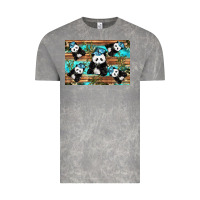Cloud Rock Camouflage Baby Panda Vintage Tee - Artiststas