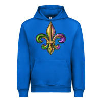 Cobalt fleur de lis Urban Hoodie - RanaPortraitStore