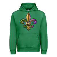 Emerald fleur de lis Urban Hoodie - RanaPortraitStore