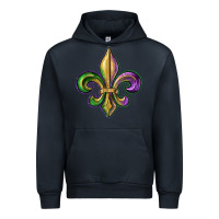 Navy fleur de lis Urban Hoodie - RanaPortraitStore