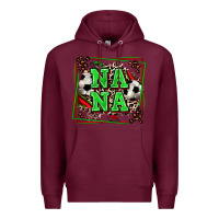 Burgundy soccer nana with leopard Premium Hoodie - Zillion Design Studio