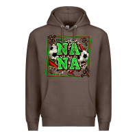 Coffee soccer nana with leopard Premium Hoodie - Zillion Design Studio