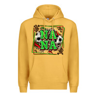 Mustard soccer nana with leopard Premium Hoodie - Zillion Design Studio