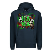 Navy soccer nana with leopard Premium Hoodie - Zillion Design Studio