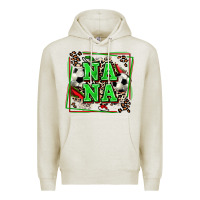 Oatmeal Heather soccer nana with leopard Premium Hoodie - Zillion Design Studio