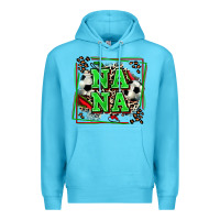 Ocean Blue soccer nana with leopard Premium Hoodie - Zillion Design Studio