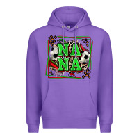 Purple soccer nana with leopard Premium Hoodie - Zillion Design Studio