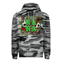 Slate Camo soccer nana with leopard Premium Hoodie - Zillion Design Studio
