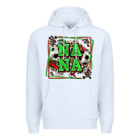 White soccer nana with leopard Premium Hoodie - Zillion Design Studio