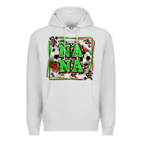 Dove Grey soccer nana with leopard Premium Hoodie - Zillion Design Studio