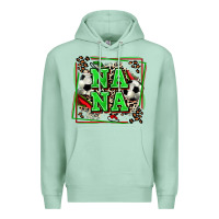 Seafoam soccer nana with leopard Premium Hoodie - Zillion Design Studio