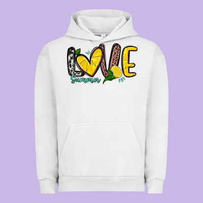 Love Summer Lemon Urban Hoodie Designed By Zillion Design Studio