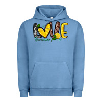 Pigment Pebble Blue love summer lemon Urban Hoodie - Zillion Design Studio