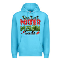 Ocean Blue dont eat watermelon seeds Premium Hoodie - texasbilliewilder