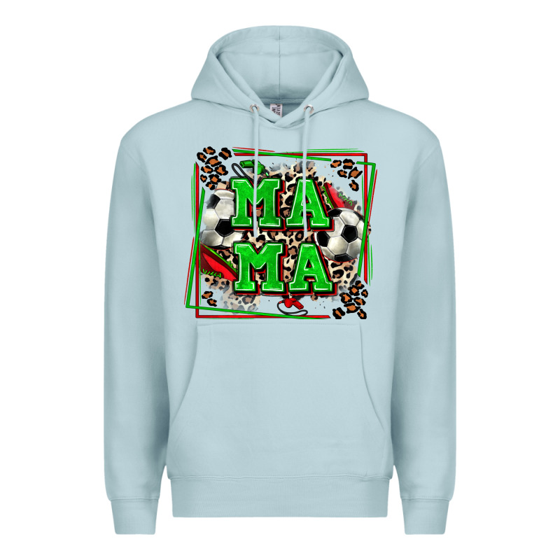 Soccer Mama With Leopard Premium Hoodie by Zillion Design Studio | Teevron