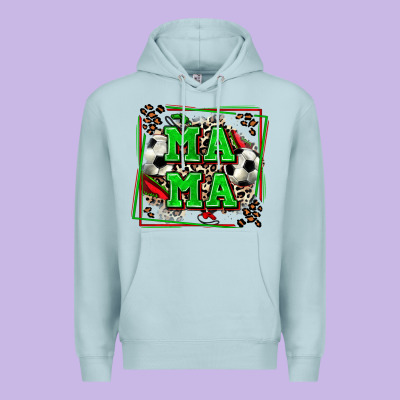 Soccer Mama With Leopard Premium Hoodie Designed By Zillion Design Studio