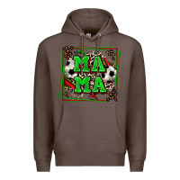 Coffee soccer mama with leopard Premium Hoodie - Zillion Design Studio