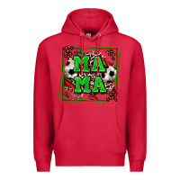 Cardinal soccer mama with leopard Premium Hoodie - Zillion Design Studio