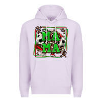Lilac soccer mama with leopard Premium Hoodie - Zillion Design Studio