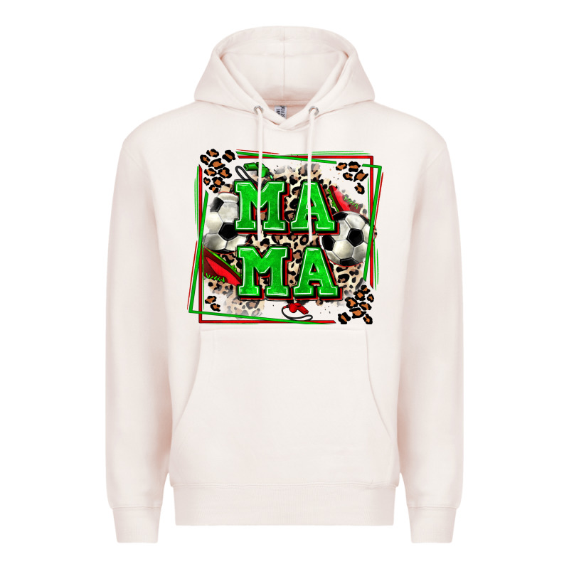 Soccer Mama With Leopard Premium Hoodie by Zillion Design Studio | Teevron