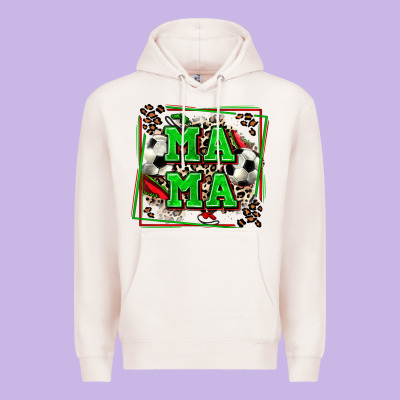 Soccer Mama With Leopard Premium Hoodie Designed By Zillion Design Studio