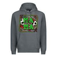 Rock soccer mama with leopard Premium Hoodie - Zillion Design Studio
