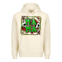 Sandshell soccer mama with leopard Premium Hoodie - Zillion Design Studio