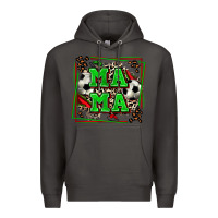 Smoke soccer mama with leopard Premium Hoodie - Zillion Design Studio