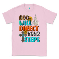 Bubblegum Pink God Will Direct Your Steps Classic Tee - BundleAndBundleShop